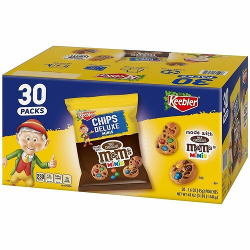 Green Rabbit Sweets,Cookies,M&Ms,Bite-Sized,Single-Serve,30/CT,Multi-GRR20900466