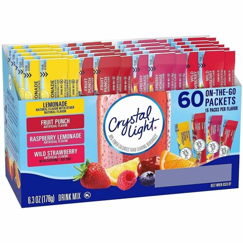 Green Rabbit Drink Mix,Variety Pack,Fruit Flavors,Low Calorie,60/CT,Multi-GRR22002054