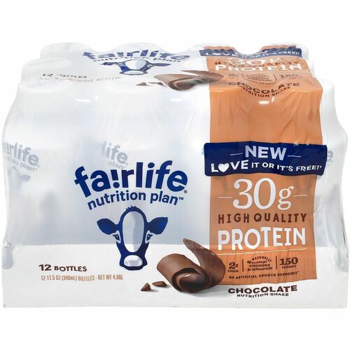 Green Rabbit Nutrition Shakes,Chocolate,30g Protein,Low-Sugar,12/CT,Multi-GRR22001002