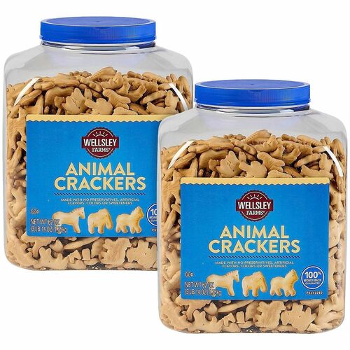 Green Rabbit Crackers,Animals,All-Natural,62 oz. Tub,2/CT,MI-GRR60004069