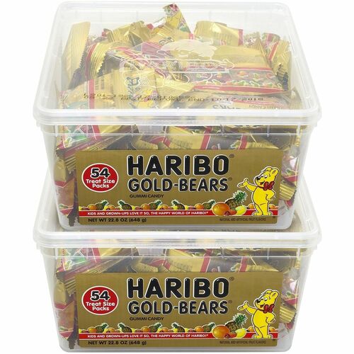 Green Rabbit Candy,Gummy Bears,0.4oz,54 Packets/BG,2BG/CT,AST-GRR60004073