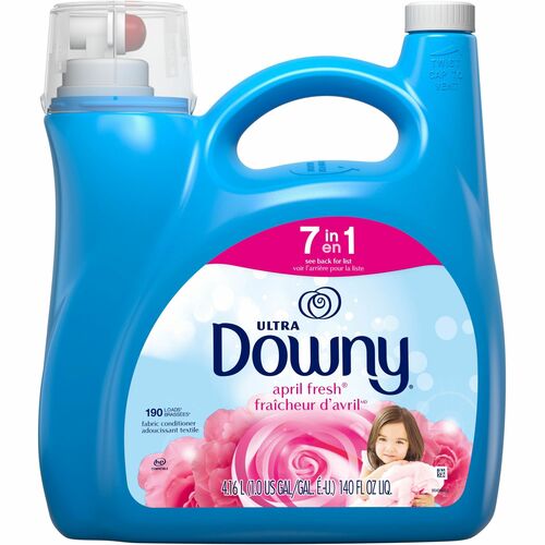 Procter & Gamble Commercial Fabric Softener, Downy, 190 Loads, 140oz, 4/CT, Blue