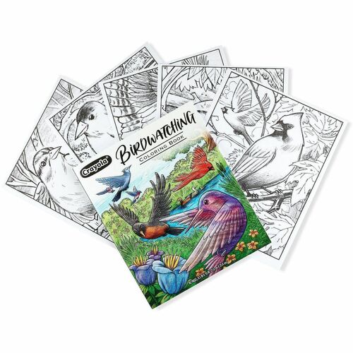 Crayola Coloring Book,40 Pages,Bird-Watching Designs,Perforated,MI