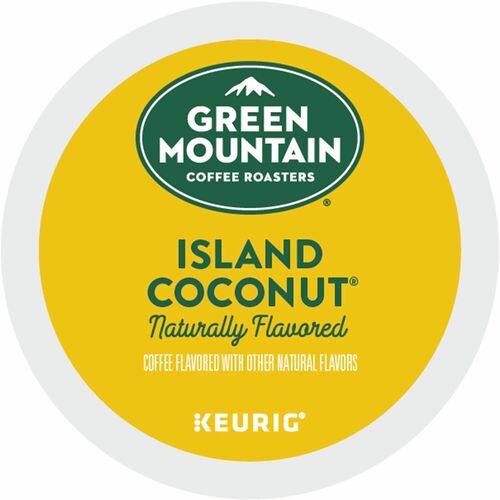 Green Mountain Coffee,Island Coconut,K-Cup,24/BX,4/CT,Brown-GMT6720CT
