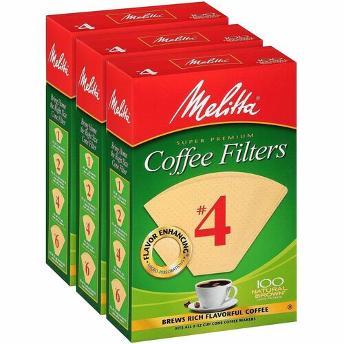 Green Rabbit CoffeeFilters,#4,f/8-12CupBrewer,Microfine,100/BX,3/PK,Multi-GRR22000695