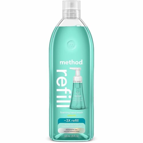 Method Products HandSoap,Foam,Waterfll,Refill,ParabenFree,PlantBased,28oz,BE