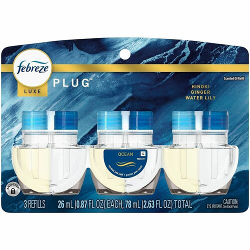 Procter & Gamble Commercial Scent Refill,f/FadeDefyPLUG,Ocean,2.63oz,Blue