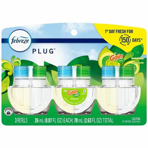 Procter & Gamble Commercial Scent Refill,f/FadeDefyPLUG,GainOriginal,2.63oz,Green