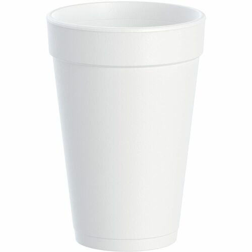 Dart Container Corp Cups, Hot/Cold, Foam, 16 oz, 25/BG,40BG/CT,WE