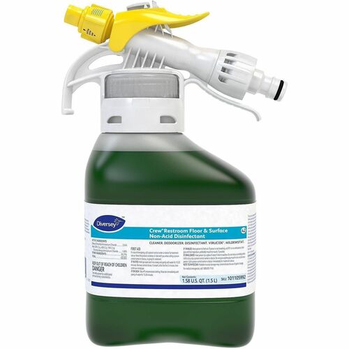 Diversey Care DisinfectantCleaner,NonAcid,FreshScent,1.5L/RTDSpray,2/CT,GN-DVO101105992