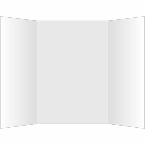 Geographics PosterBoard,KraftMaterial,TriFold,36"x48",12/CT,White-GEO27145