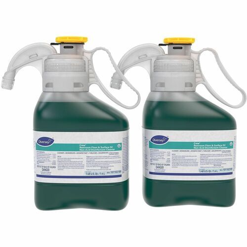 Diversey Care DisinfectantCleaner,NonAcid,FreshScnt,1.4L/SmrtDose,2/CT,GN-DVO101105993