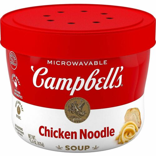 Green Rabbit Soup,ChickenNoodle,Microwavable,ToGo,15.4ozBowl,8/BX,1/CT,MI-GRR35100010