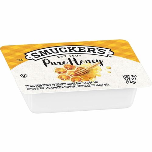 The J.M. Smucker Co. Honey,Single-Serve Packets,Sweet,0.5oz,200/CT,Amber