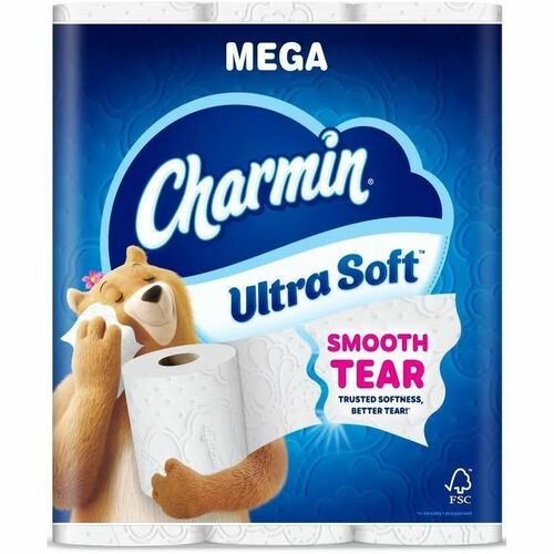 Procter & Gamble Commercial ToiletPaper,UltraSoft,2Ply,MegaRoll,WavyPerf,24/PK,1/CT,WE