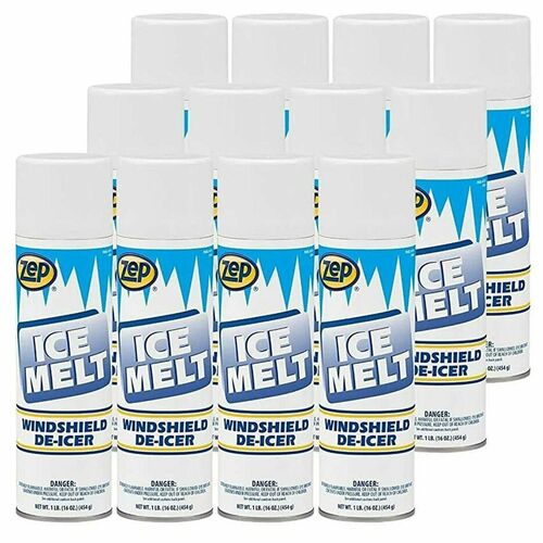 Zep Commercial De-Icer,Aerosol,f/Windshields&Windows,20oz,12 Each,WE