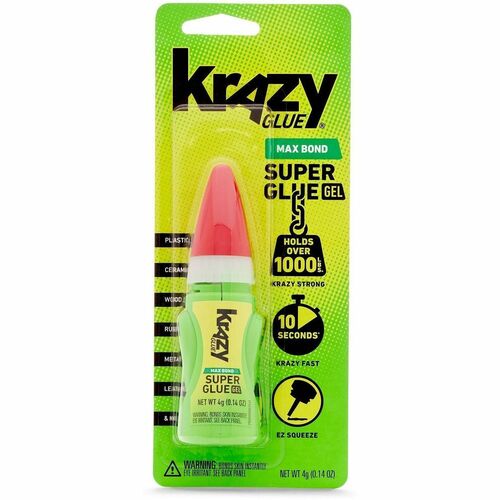 Grenwood Brand SuperGlue,MaxBond,EZ Squeeze,Gel,4g,Clear-GWBKG49048MR
