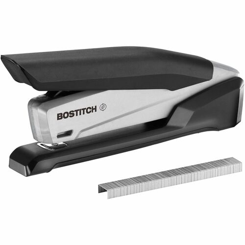 Accentra, Inc. Desktop Stapler,20 Sht/210 Cap.,Rubber Handle,Black/Gray