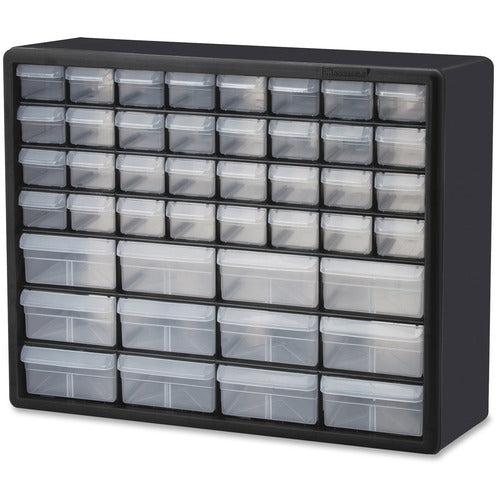 Akro-Mils Storage Cabinet,44 Drawers,20"x6-3/8"x15-13/16",BK/GY