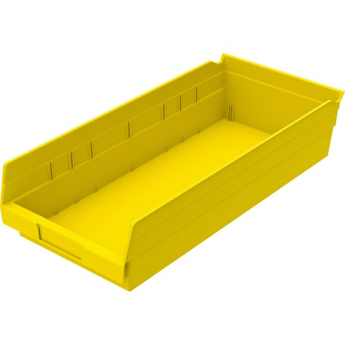 Akro-Mils Shelf Bin,Grease/Oil Resistant,8-3/8"x17-7/8"x4",Yellow