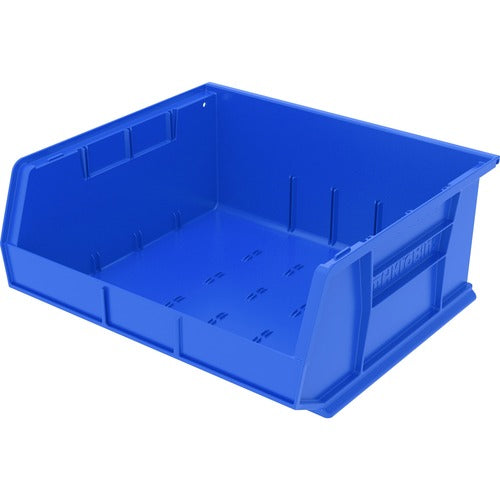 Akro-Mils Bins, Unbreakable/Waterproof, 16"x14-1/2"x7", Blue