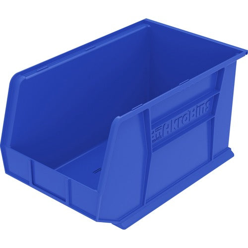 Akro-Mils Bins, Unbreakable/Waterproof, 8-1/4"x18"x9", Blue