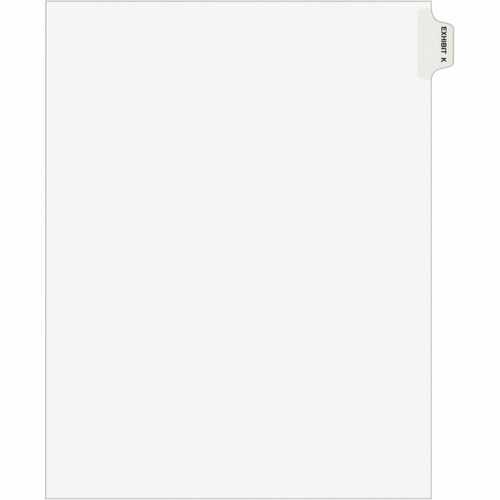 Avery Index Dividers, "K", Side Tab, 8-1/2"x11", 25/PK, WE
