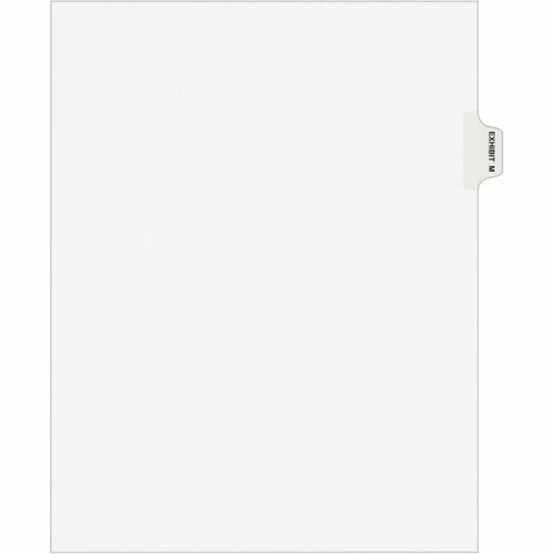 Avery Index Dividers, "M", Side Tab, 8-1/2"x11", 25/PK, WE