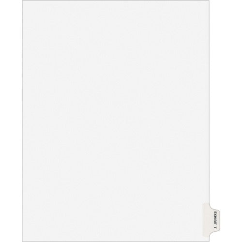 Avery Index Dividers, "T", Side Tab, 8-1/2"x11", 25/PK, WE