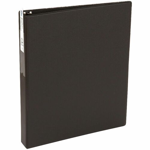 Avery Economy Ring Binder W/Label holder, 1" Capacity, Black