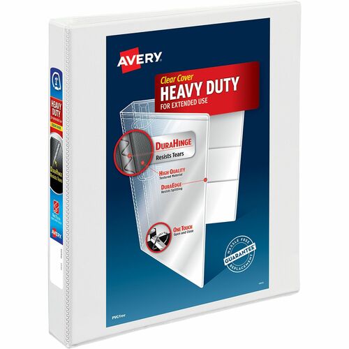 Avery Slant Ring View Binder, 1" Capacity, 11"x8-1/2", White