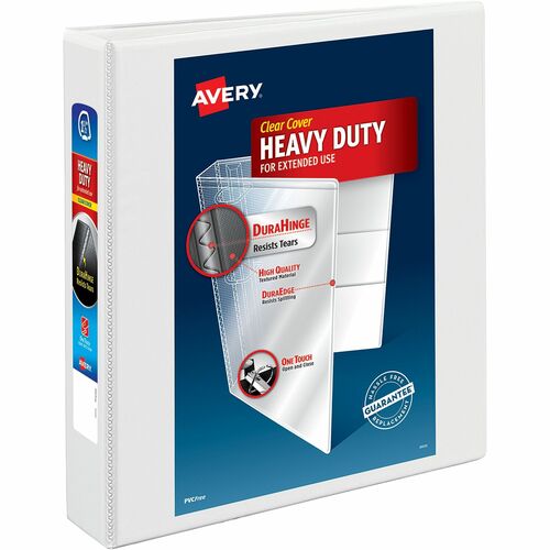 Avery Slant Ring View Binder, 1-1/2" Capacity, 11"x8-1/2", White