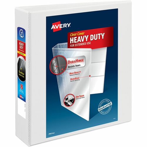 Avery Slant Ring View Binder, 2" Capacity, 11"x8-1/2", White