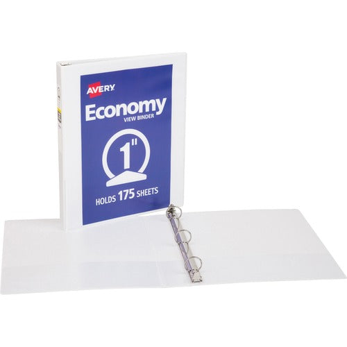 Avery View Binder, 1" Round Rings, Economy, 8-1/2"x11", WE