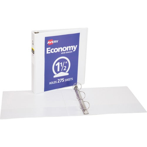 Avery View Binder, 1-1/2" Round Rings, Economy, 8-1/2"x11", WE