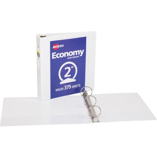 Avery View Binder, 2" Round Rings, Economy, 8-1/2"x11", WE