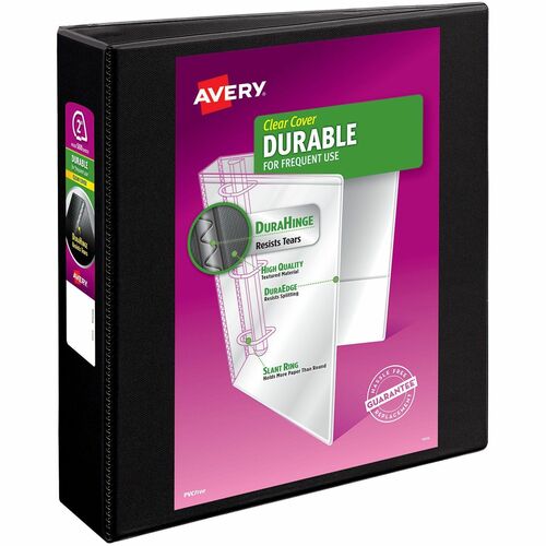 Avery View Binder, 2" Capacity, 11"x8-1/2", Black