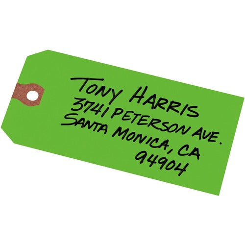 Avery Shipping Tags, No 5, Plain, 4-3/4"x2-3/8", 1000/BX, Green