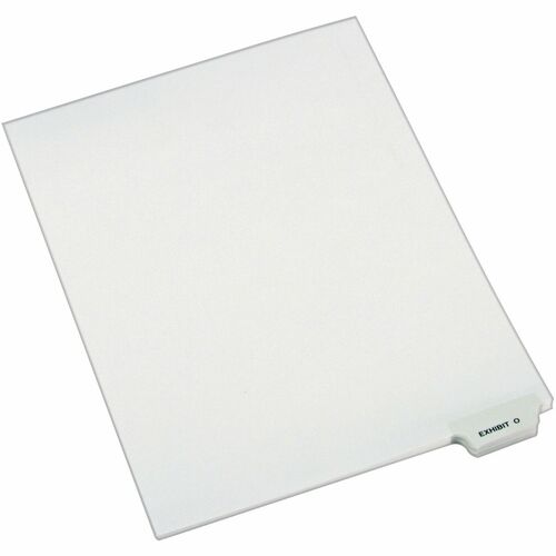 Avery Divider, "Exhibit O", Bottom Tab, 8-1/2"x11", 25/PK, White