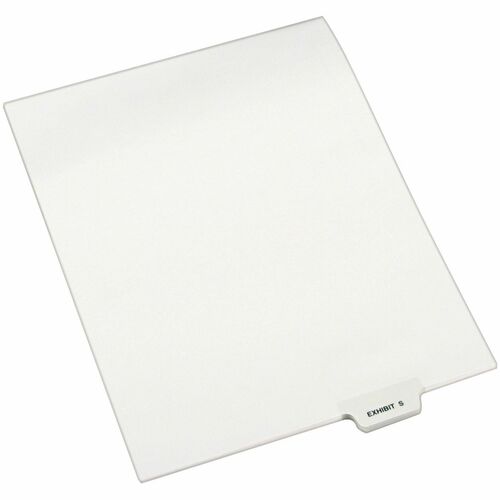 Avery Divider, "Exhibit S", Bottom Tab, 8-1/2"x11", 25/PK, White