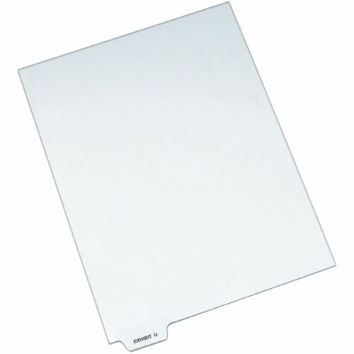 Avery Divider, "Exhibit U", Bottom Tab, 8-1/2"x11", 25/PK, White