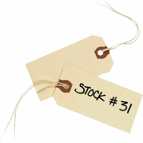 Avery Shipping Tags, No 3 Strung, 3-3/4"x1-7/8", 1000/BX, Manila