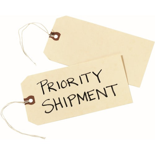 Avery Shipping Tags, No 8 Strung, 6-1/4"x3-1/8", 1000,BX, Manila
