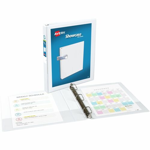 Avery Showcase View Binder, 1" Capacity, 11"x8-1/2", White