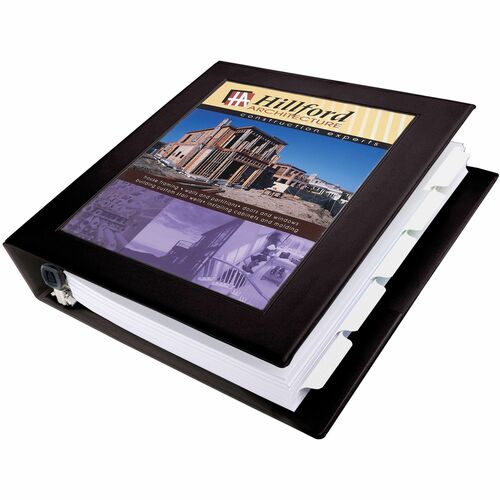 Avery View Binder,Locking D-Ring,1-1/2" Cap,11"x8-1/2",Black
