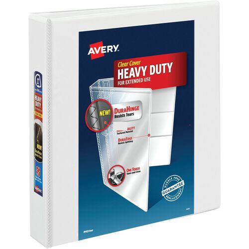 Avery View Binder, Hvy-dty, EZD Ring, 1-1/2" Cap, White
