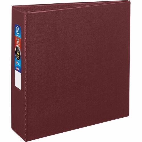 Avery Binder, DuraHinge, 4 Pockets, 3" Cap, 8-1/2"x11", Maroon