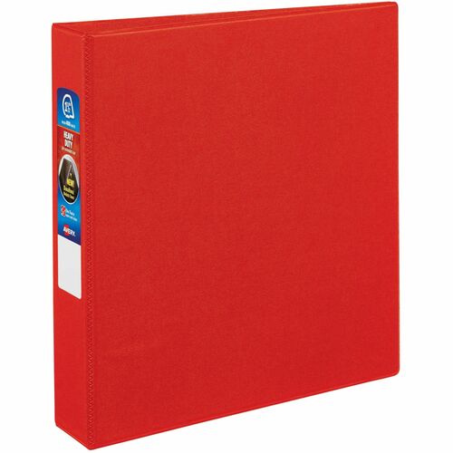 Avery Binder, DuraHinge, 4 Pockets,1-1/2" Cap, 8-1/2"x11", Red