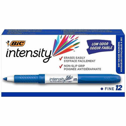 Bic Markers, Dry-erase, Fine Point, Blue