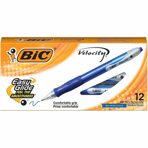 Bic Ballpoint Pen, Retractable, Medium Point, Blue Ink/Barrel